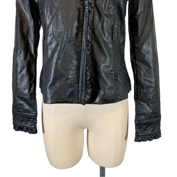 Catherine Malandrino Faux Leather Jacket Size Medium - Picture 6 of 13